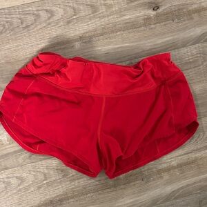 Lululemon speed up shorts 2.5 low rise size 6